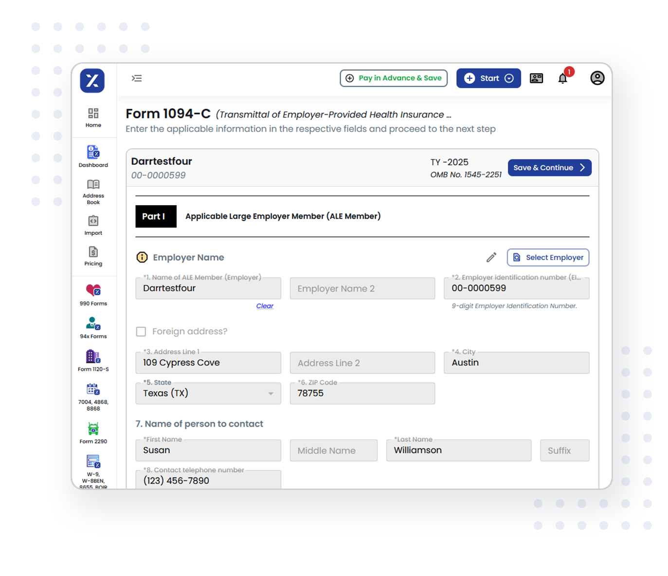 Simplify your 1095-C forms filing in just Three steps