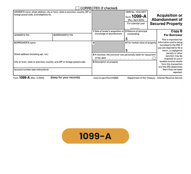 Acquisition or Abandonment of Secured Property