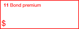 Box 11: Bond Premium