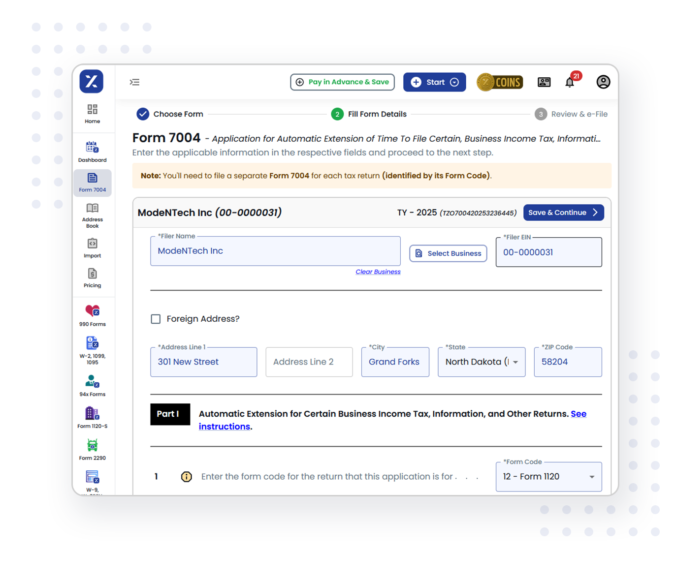 3 Simple steps to e-file form 7004 to get 6-month extension