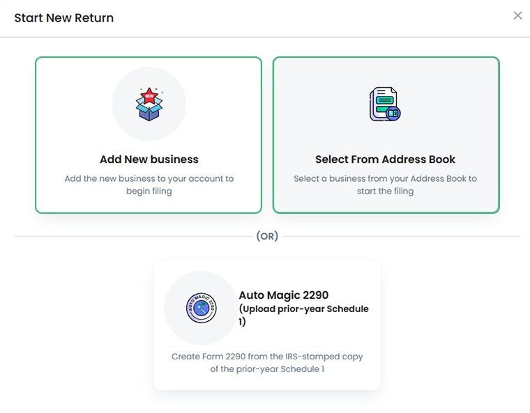 Step 3: Add or Select a Business