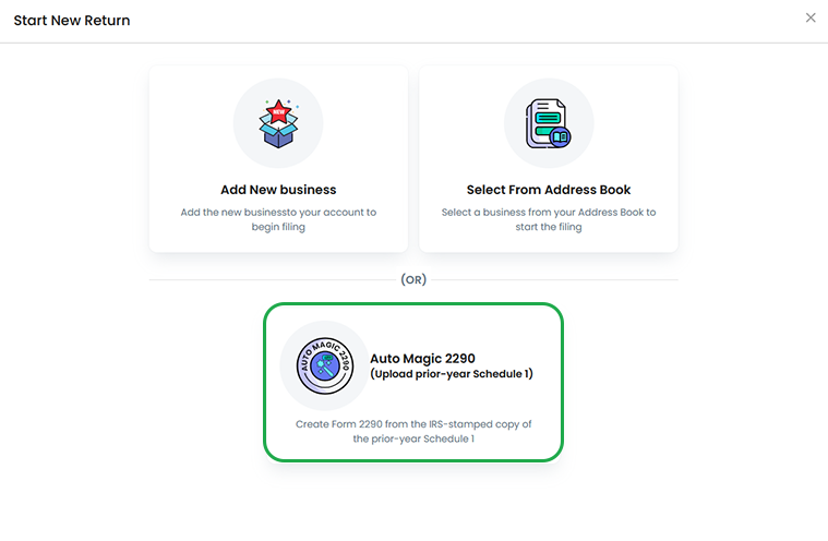 Select “Auto Magic 2290” for a faster and smarter