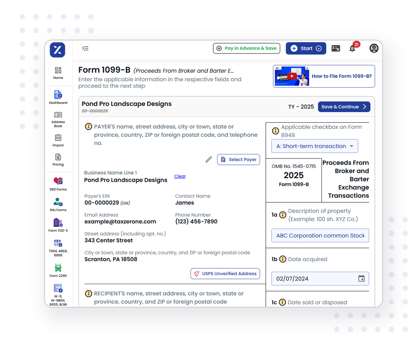 3 Simple Steps to Complete Your Form 1099-B E-filing