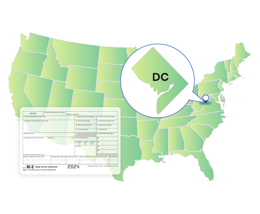 Meet the 2025 W-2 Filing Requirements for the District of Columbia.