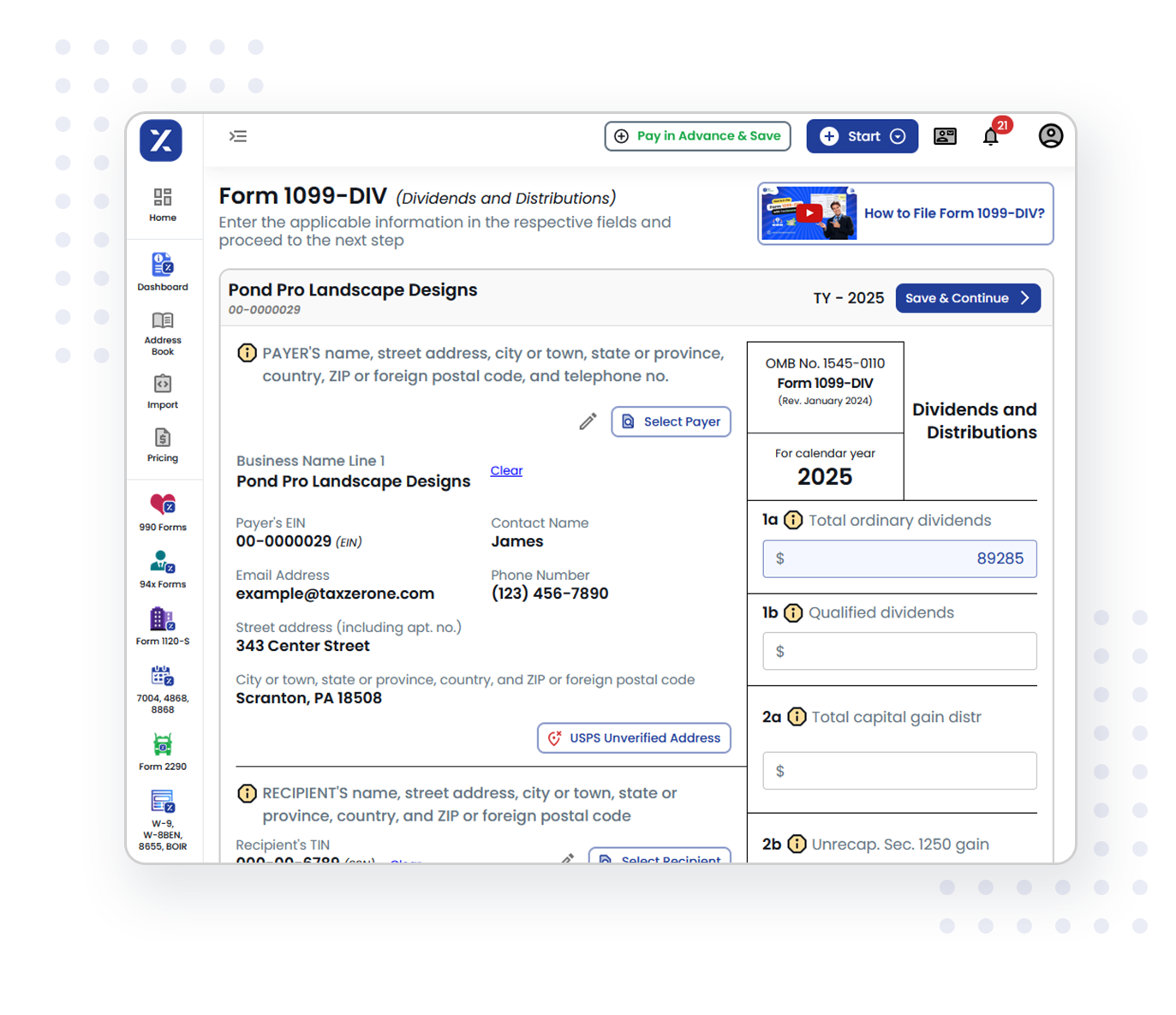 3 Simple Steps to Complete Your Form 1099-DIV E-filing