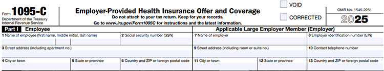 Part I - Employee and Applicable Large Employer Member (Employer)