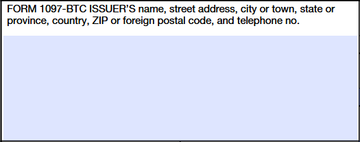 Instructions to file Form 1097-BTC