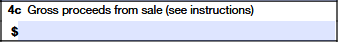 Box 4c: Gross proceeds