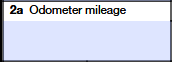 Boxes 2a- 2d: Odometer Mileage, Year, Make, and Model of Vehicle