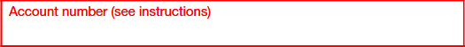  Form 1099-A-account number
