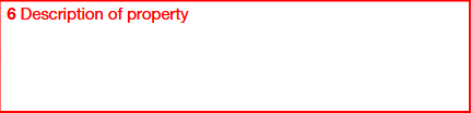 Form 1099-A-description of property