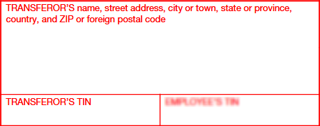 Step 1: Enter the Transferor’s details