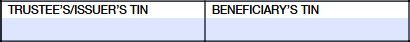Enter the trustee’s or Issuer’s