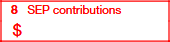 Box 8: SEP Contributions