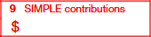 Box 9: SIMPLE Contributions