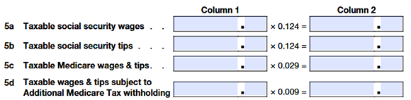 Line 5a: Taxable Social Security Wages