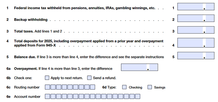 Step 2: Enter tax withheld
