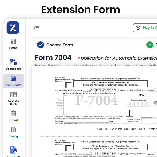 What are the Extended due dates for the Business Tax Forms in Florida?