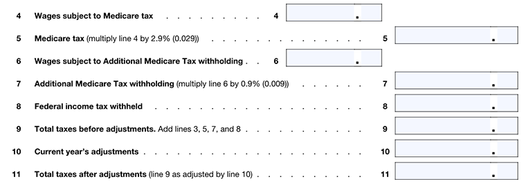 Step 2: Calculate Medicare and Taxes