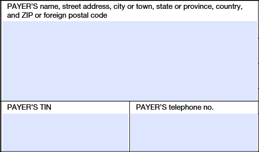 Step 1: Enter the Payer’s details