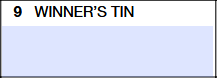 Box 9: Winner’s TIN