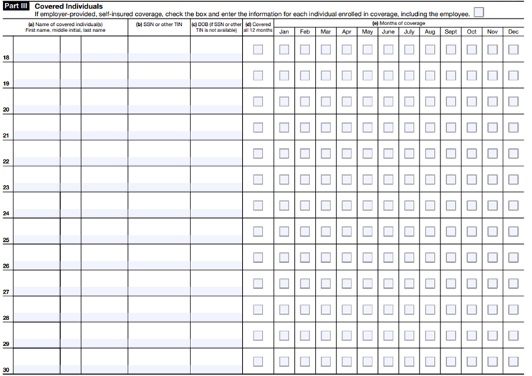 Part III - Covered Individuals