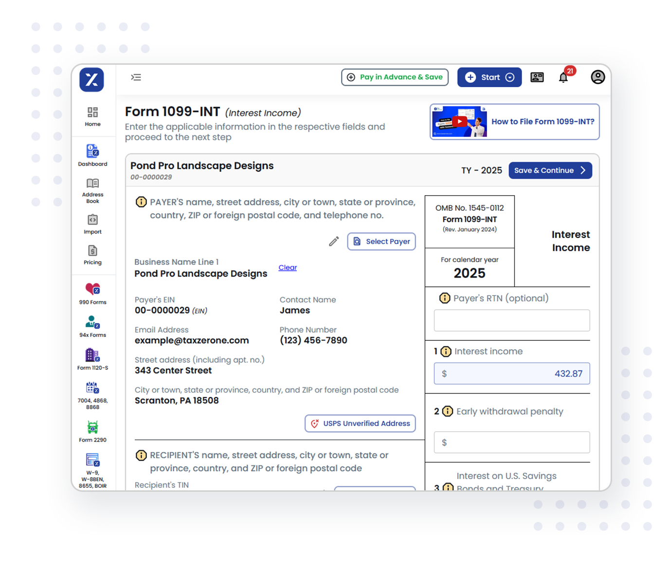 3 Simple Steps to Complete Your Form 1099-INT E-filing