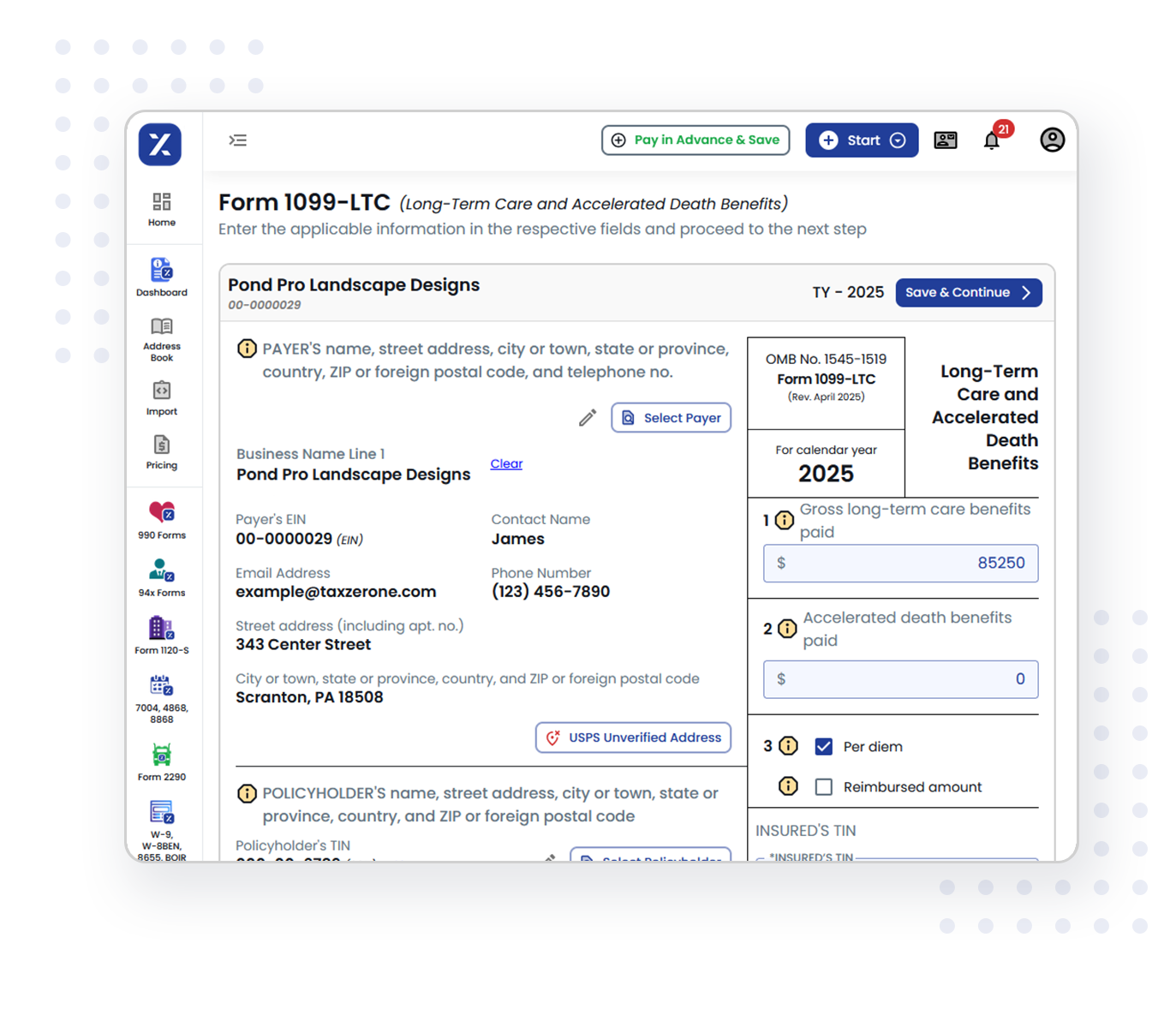3 Simple Steps to Complete Your Form 1099-LTC E-filing