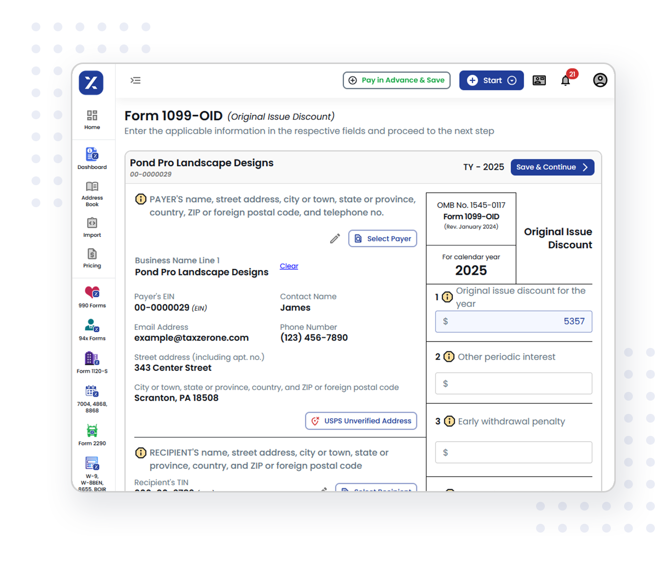 3 Simple Steps to Complete Your Form 1099-OID E-filing