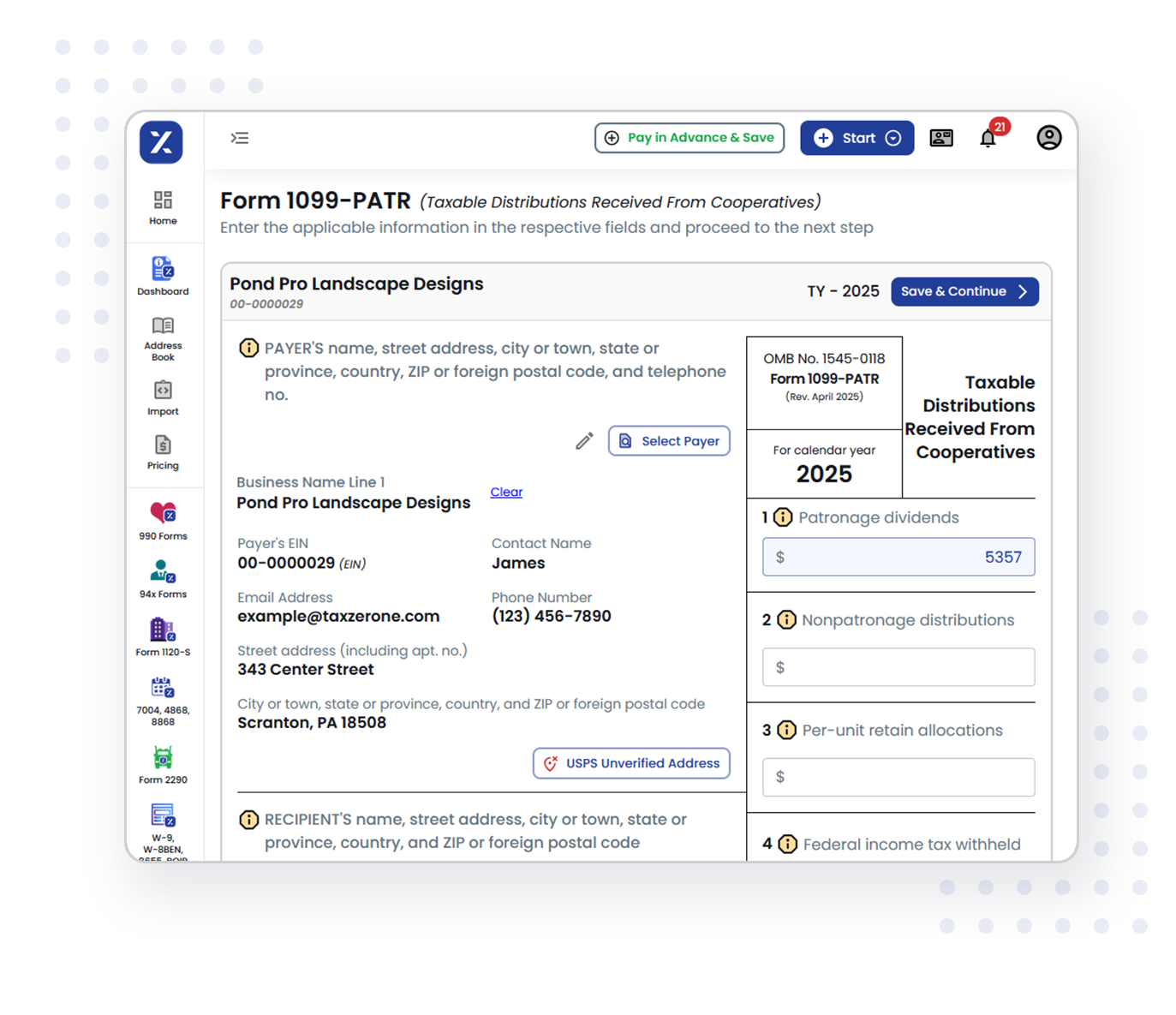 3 Simple Steps to Complete Your Form 1099-PATR E-filing